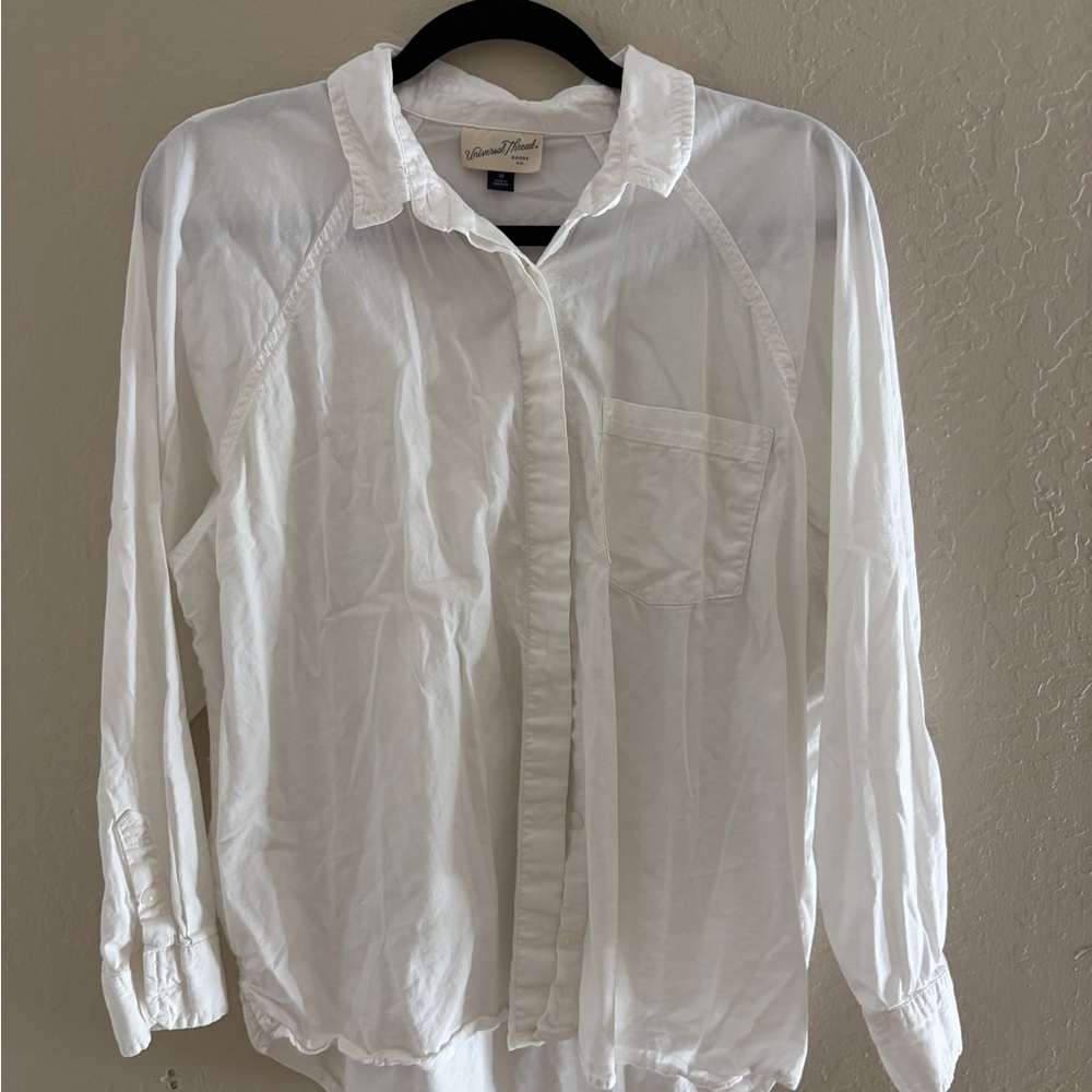 Universal Thread Crisp White Collared Shirt